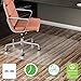 Deflecto EconoMat Clear Chair Mat, Hard Floor Use, Rectangle, Straight Edge, 36