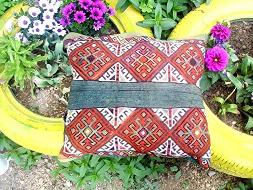 18x20 Handwoven vintage kilim pillow floor cushion cover vintage kilim bohemian kelim pillow