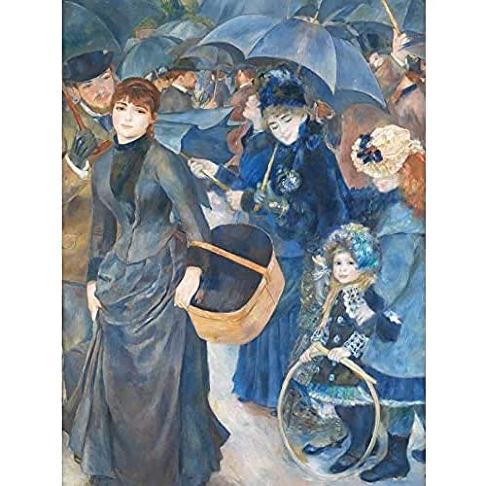 Renoir The Umbrellas Painting Art Print Canvas Premium Wall Decor Poster Mural