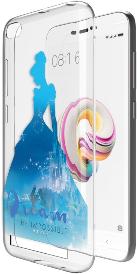 MTT Officially Licensed Disney Princess Cinderella Soft Back Case Cover for Redmi 5A (D5146)