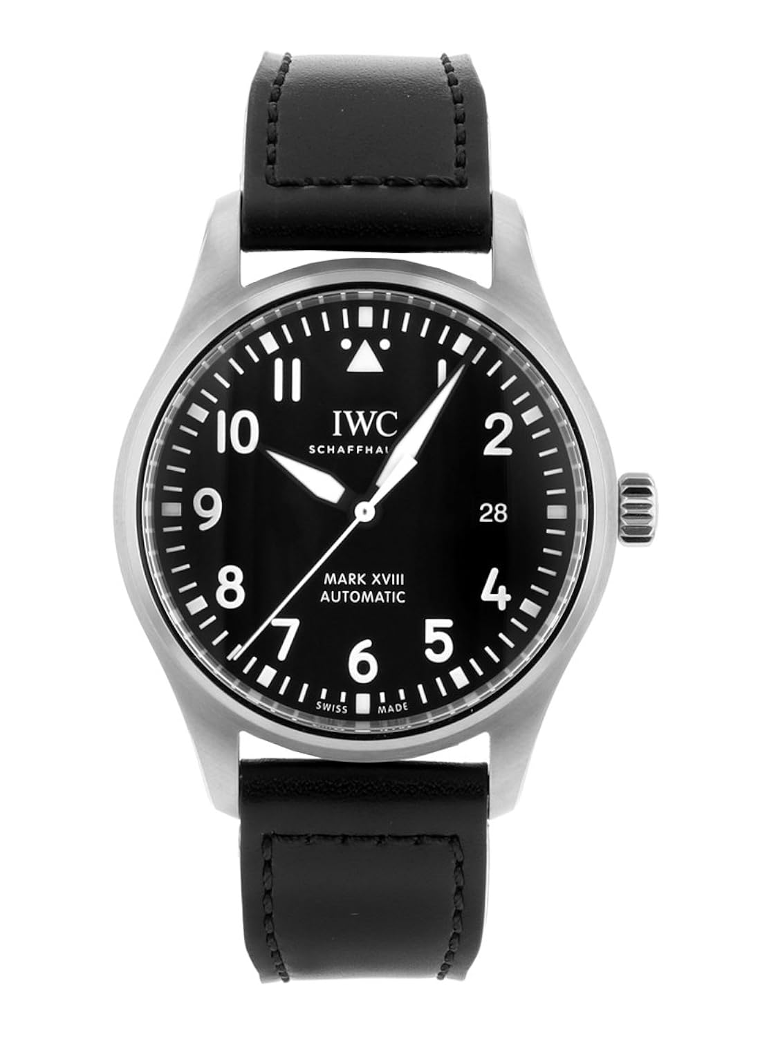 人気no 1 本体 アイダブリューシー Iwc 腕時計 Iw パイロットウォッチ マーク18 Ss ブラックサントーニレザー 中古品 並行輸入品 B079z4396f Vasleague Com