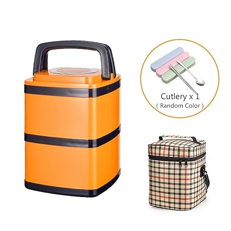 Fiambrera térmica de múltiples Capas Horno de microondas portátil ...