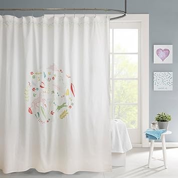 Amazon Com Merryfeel Shower Curtain Fabric Embroidered Shower