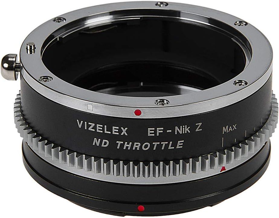 Vizelex CINE ND Throttle Lens Adapter Compatible with Canon EF Full Frame Lenses on Nikon Z-Mount Cameras