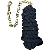 Aime Imports Basic Cotton Lead Rope w/Stud Chain