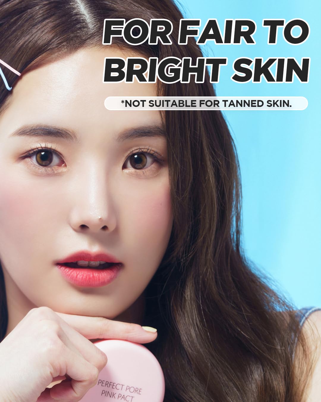THESAEM Saemmul Perfect Pore Pink Pact - Makeup Finishing Pressed Powder for Sebum Control and Pore Minimization, Soothes Sensitive Skin with Calamine, Setting Powder, Clumps Free 12g
