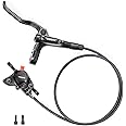 Acciaiie Shimano MT200 Hydraulic Brakes, 2 Piston Left Front 800mm Right Rear 1500mm with Rear is/PM Adapter MTB Hydraulic Brakes, Dual Disc Brakes Fit 160mm / 180mm Rotors Hydraulic Disc Brakes