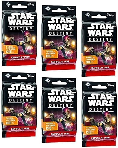 BUNDLE: Star Wars Destiny: Empire at War Booster Packs (6 Booster Pack Lot)