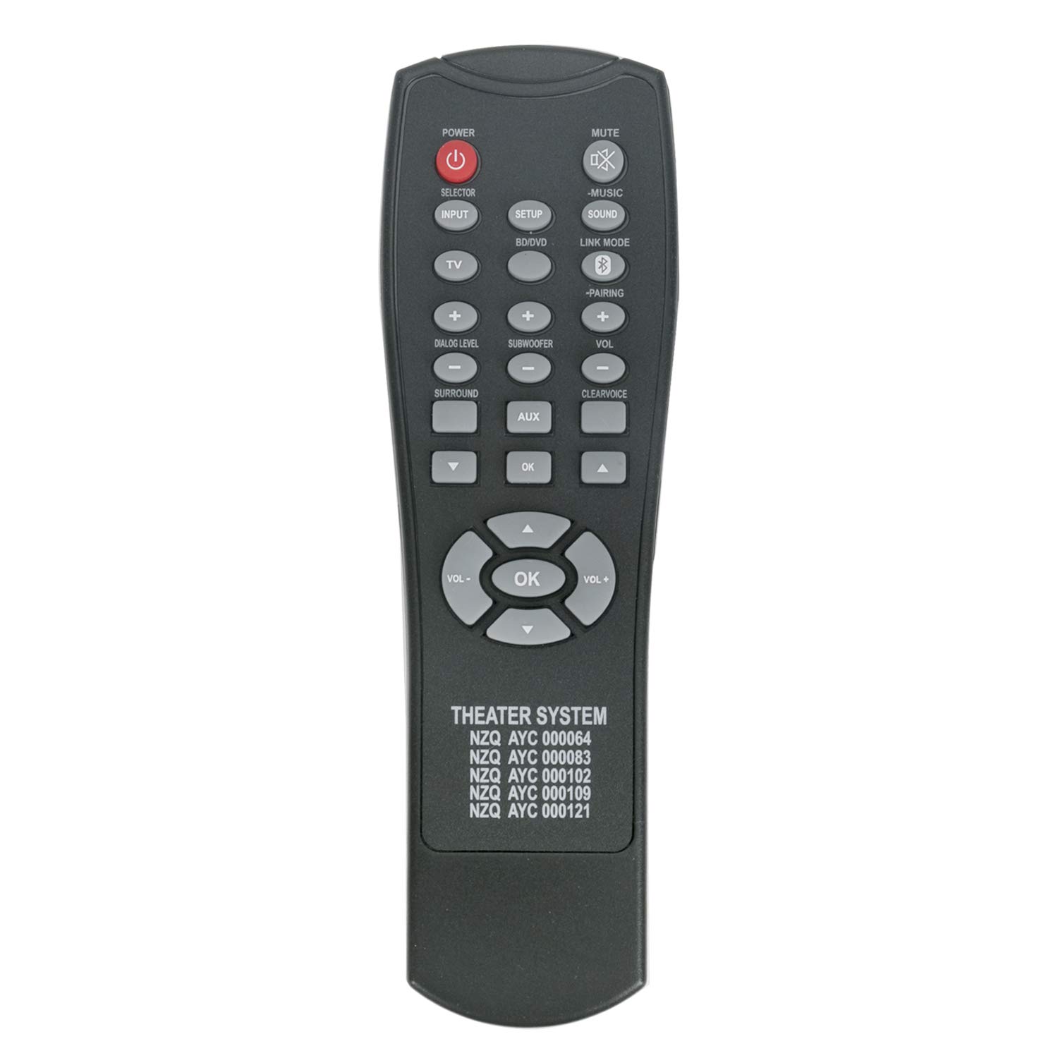 VINABTY N2QAYC000064 N2QAYC000083 N2QAYC000102 N2QAYC000109 N2QAYC000121 Remote Control replacement fit for PANASONIC Home Theater Audio Systems