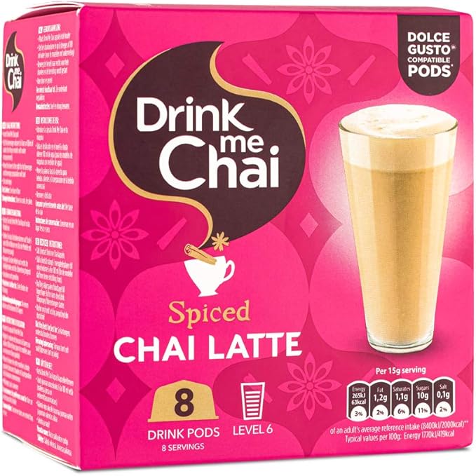 Drink Me Chai Spiced Chai Latte Dolce Gusto® Compatible* 40Pods Amazon.co.uk Grocery