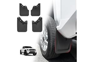 Muslogy Mud Flaps Splash Guards Compatible with Toyota Tacoma 2024 2025 Accessories Front and Rear Mud Guards 4PCS No Drilling Fender Mudguards Kit with Hardware Accessories(Extra Large Version)