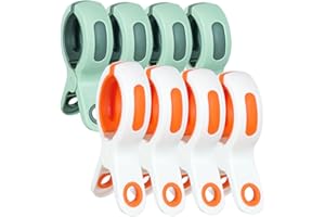 ZACOOL Beach Towel Clips for Beach Chair Towel Holder for Beach Chair Pool Chair on Cruise-Jumbo Size,Plastic Strong Beach Chair Clips to Keep Your Towel from Blowing Away,Heavy Duty and in Bright Colors