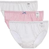 organicboom 100% Certified Organic Cotton Single Jersey Lightweight Girls Panties Briefs Ultra Soft Comfortable