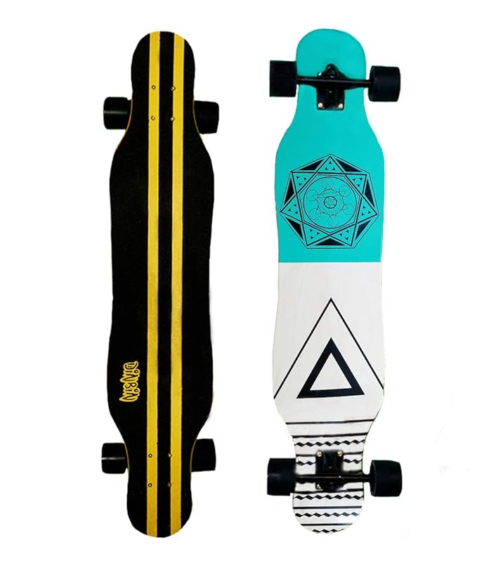 DINBIN Longboard Skateboard 41 Inch Drop Through Deck Complete Cruiser