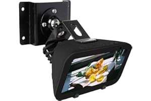 shinar Metal Wall Mount ONLY for Echo Show 5 (3rd Generation) - Swivels up to 360° / Tilts -70° / +70°,Mount Stand Compatible with Show 5 (3rd Gen) with Wiremanagement (Black)