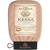 Dar Marwa Moroccan Kessa Exfoliating Glove &ndash; Soft Hammam Exfoliating Mitt &ndash; Dead Skin Remover for Sensitive &amp; Delicate Skin &ndash; Body Exfoliator &ndash; Made in Morocco