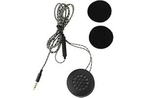 QIILU Motorcycle Headphones, Outdoor Sports Ski/Motorcycle Helmet Earphone Helmet Music Headset, Wired Earphones for Skiing Snowboarding Mountain Biking and Climbing Helmet