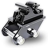 Mechanical Quick Hitch Coupler for Mini Excavators Up to3 Ton – Universal Quick Change Mini Excavators Attachment Connector Compatible with Typhon & Other Small Diggers – Includes 2 Link Pins