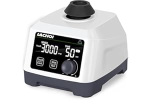 LACHOI Lab Vortex Mixer 100-3000rpm LCD Dispaly with Touch & Continuous Function Speed Lab Vortex Mixer with Timing Function Lab Vortex Shaker