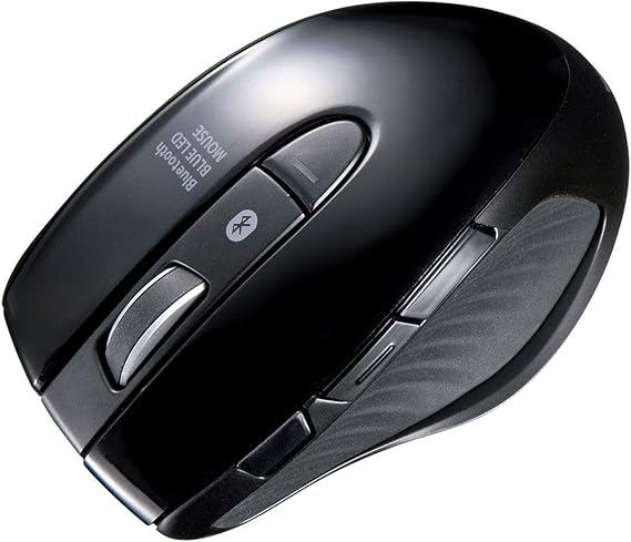 Amazon Co Jp サンワサプライ Bluetooth3 0マルチペアリングマウス 3台までペアリング可能 ブルーled 6ボタン 中型 Ma Btbl121bk 家電 カメラ