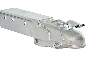 BUYERS PRODUCTS COMPANY Buyers Products 0091562 Heavy Duty Straight Tongue Trailer Coupler for 3-Inch Channel, 2-5/16 Inch Hitch Ball, 15,000 MGTW, Class 4, Zinc Plated, Auto Engage Latch
