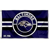 Baltimore Ravens Patch Button Circle Logo Flag Large 3x5 Banner