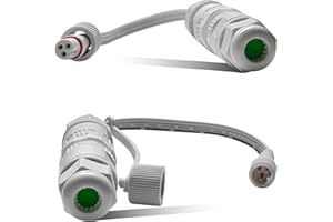 AHKWK IP68 Waterproof Wire Connector for Govee Permanent Lighting Extension Cable for Patio Garden Roof Decorations for Spot String Lights Repair – Durable & Waterproof