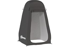 Outsunny Pop Up Shower Tent, Portable Camping Hiking Toilet Privacy Shelter with Mesh Windows, Zipper Door, and Carrying Bag 