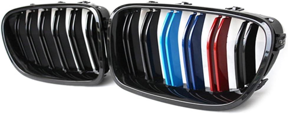 M-Color Front Center Kidney Grille Grill for 2011-2016 BMW F10 5-Series 4Dr Sedan