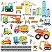 DECOWALL DS4-8012 Construction Site Kids Wall Stickers Wall Decals Peel and Stick Removable Wall Stickers for Kids Nursery Bedroom Living Room d?cor