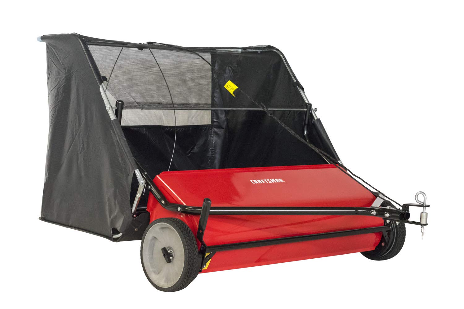 CRAFTSMAN (CMXGZBF7124266) 42-Inch, Hi-Speed Tow Lawn, 22 cu. ft Hopper Bag Capacity; Leaf & Grass Catcher, with Adjustable Brush Height and Dump from Seat Handle