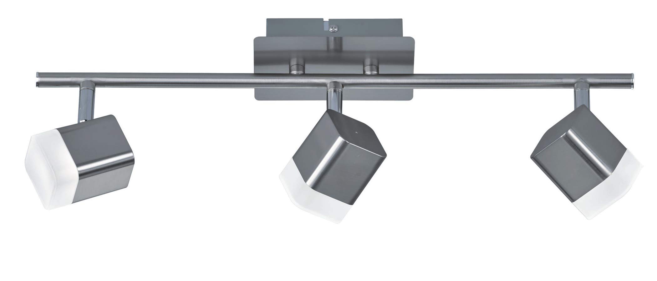 Reality Leuchten Roubaix R82153107 LED Ceiling Light Metal/Matte Nickel/White Acrylic / 3 x 4 Watt