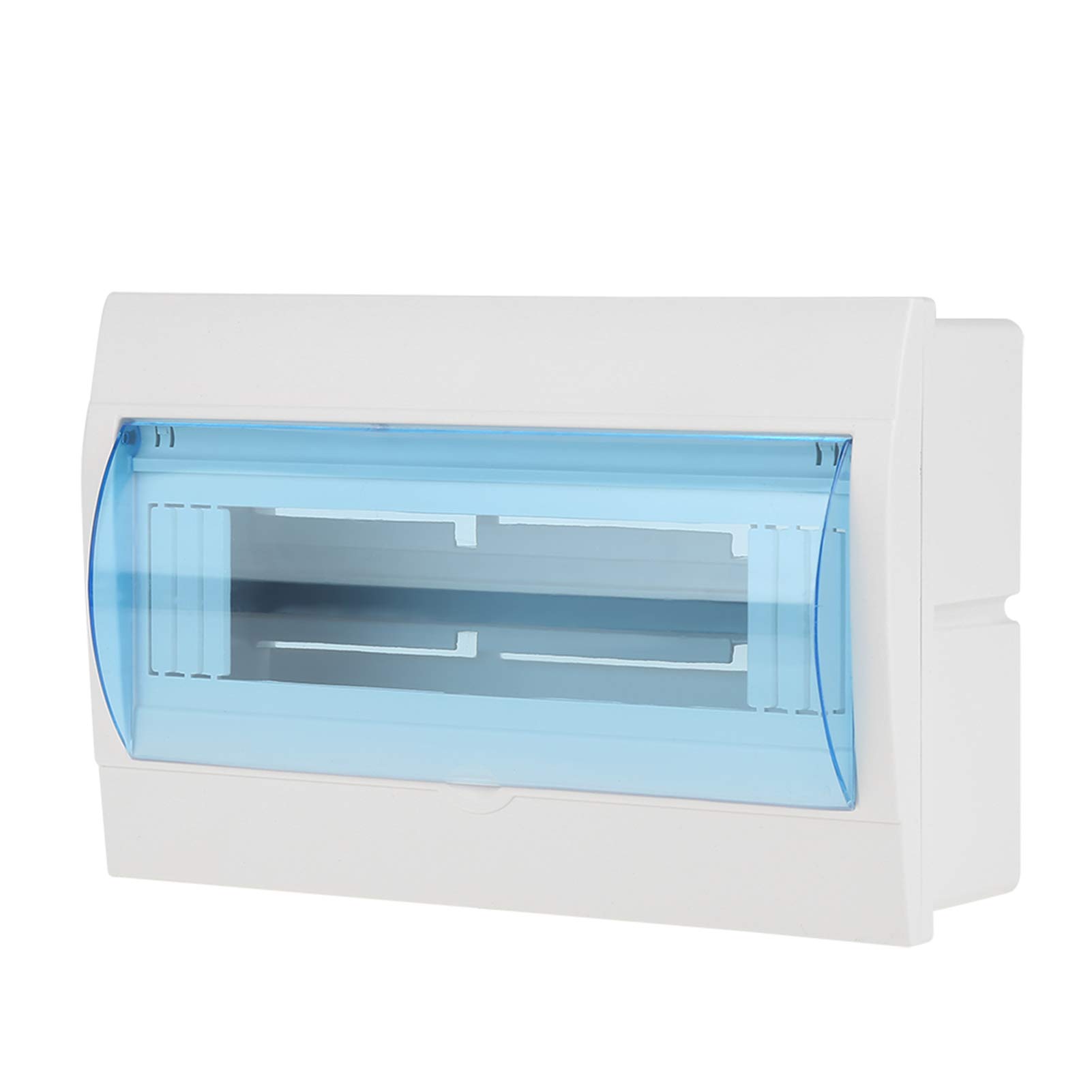 BORDSTRACT Circuit Breaker Box Distribution Protection Box, Surface-Mounted Fuse Box with Transparent Lid, Distribution Box for 9-12 Ways Circuit Breakers