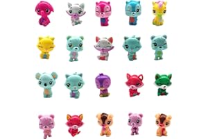 Beauy Girl Cute Miniature Pet Doll, 20 Pcs Random Mini Cute Pets Toy Doll Set Cake Topper Decoration Plant Pot Craft Dollhouse Decor