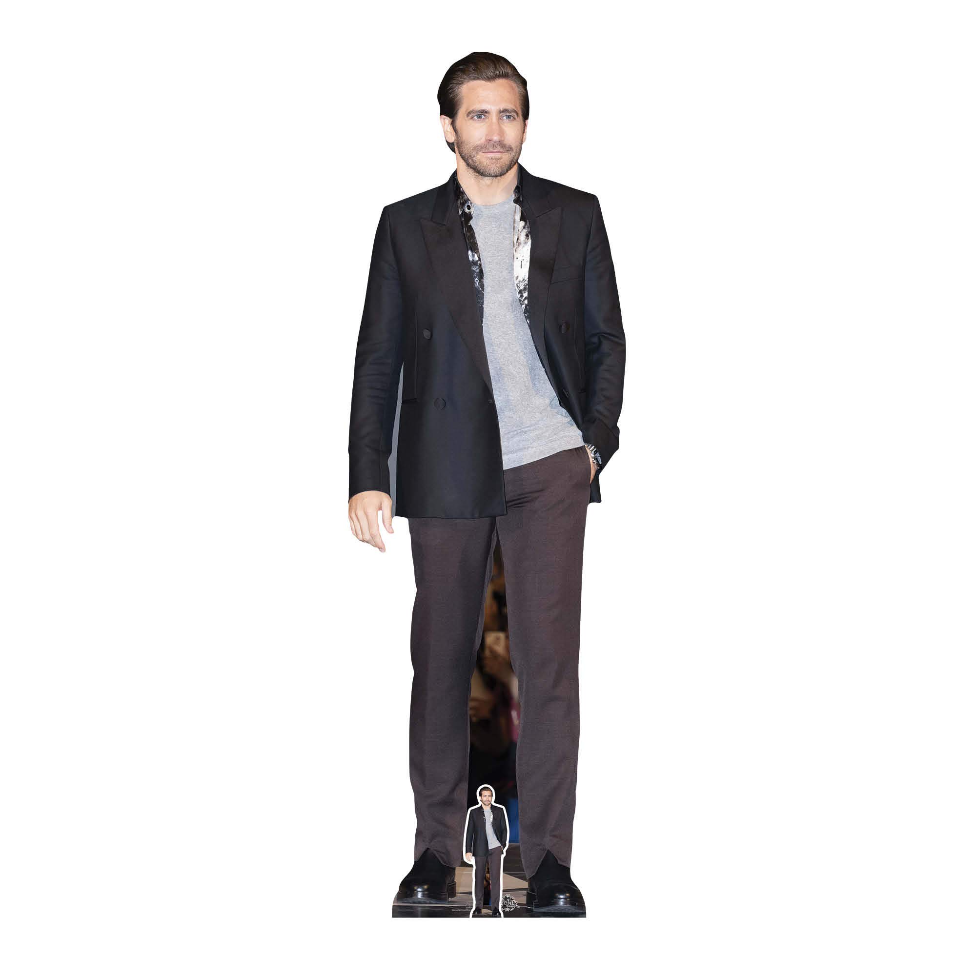 STAR CUTOUTS CS876 Jake Gyllenhaal Actor Lifesize Cardboard Cutout with Free Mini Standee, Multicolour