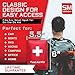 SadoMedcare Classic All in One Complete First Aid Kit - 72 Pieces Medical Kit, Travel Emergency Kit, Hiking First Aid Kit, Emergency Survival Go Bag, V10 Size Small