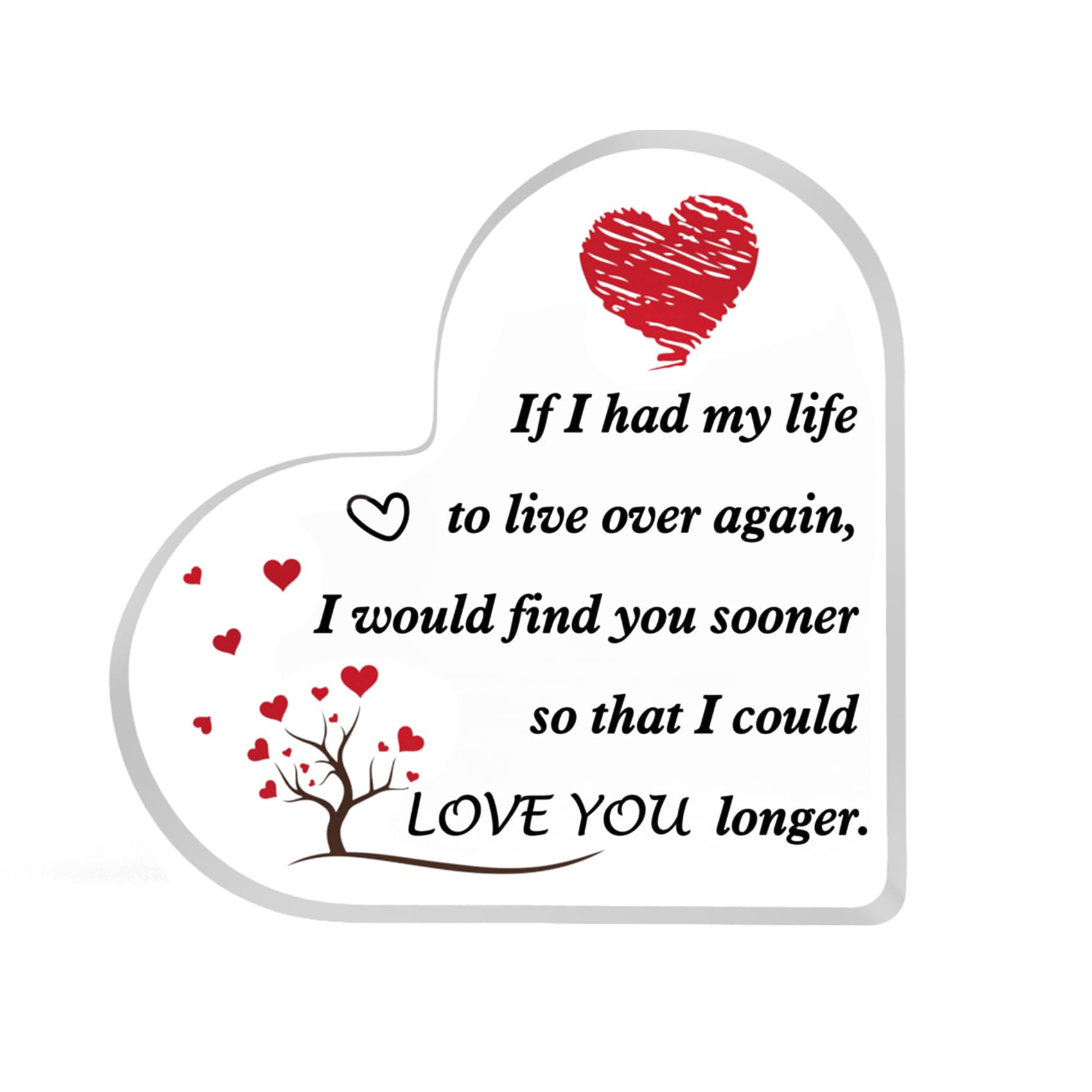 Valentines Day Gifts for Boyfriend Girlfriend Gifts for Couples Anniversary Birthday Easter Christmas Couple Gift, Boyfriend Gift Acrylic Plaque for Couples