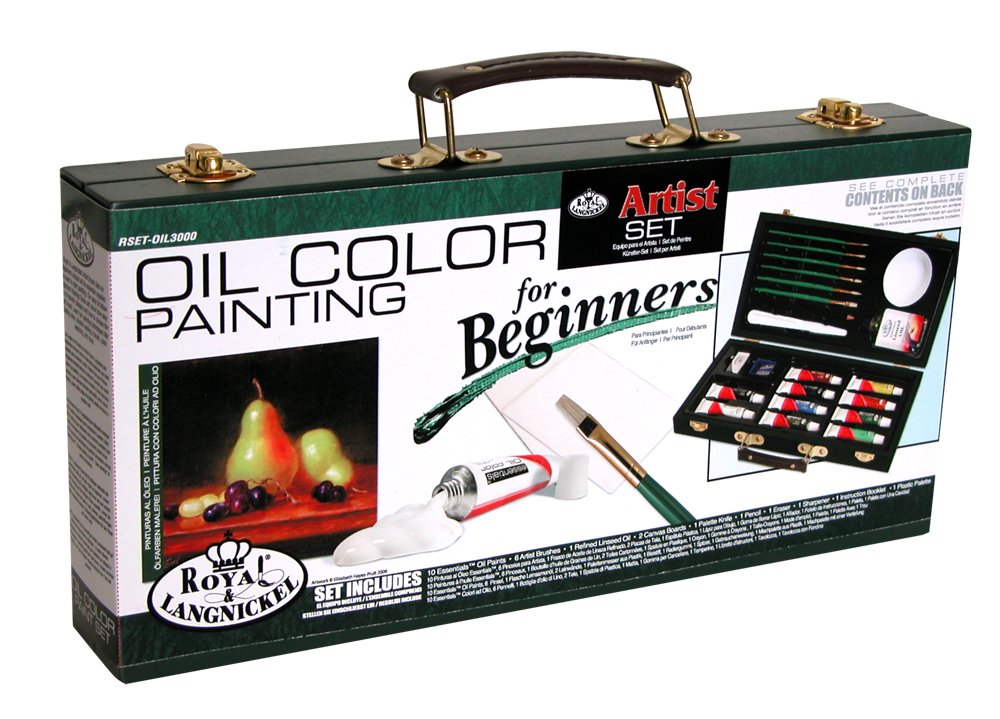 Best us art supply 21-piece oil painting set with table easel