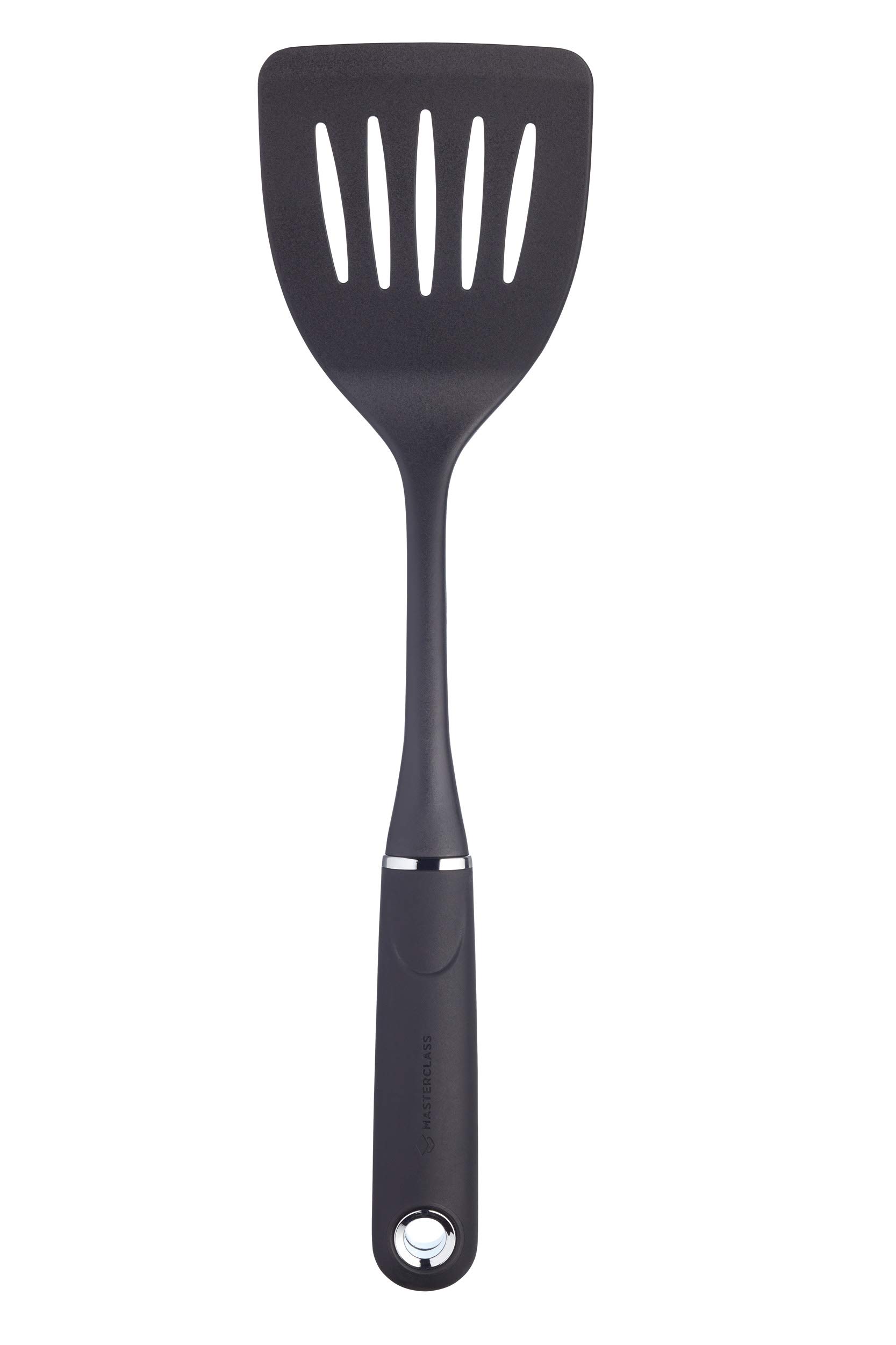 MasterClass Slotted Turner, Heat Resistant Non-Stick Fish Slice, Durable and Easy to Clean, 35.5 cm (14''), Black
