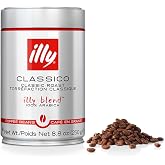 Illy Classico Whole Bean Coffee, Medium Roast, Classic Roast With Notes Of Caramel, Orange Blossom And Jasmine, 100% Arabica Coffee, No Preservatives, 8.8 Ounce Can (Pack Of 1)