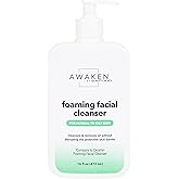 Awaken Foaming Facial Cleanser, Gentle Daily Face Wash with 3 Essential Ceramides for All Skin Types, Oil-Free, Hydrating & Refreshing Lather, Non-Comedogenic, 16 fl oz Pump Bottle