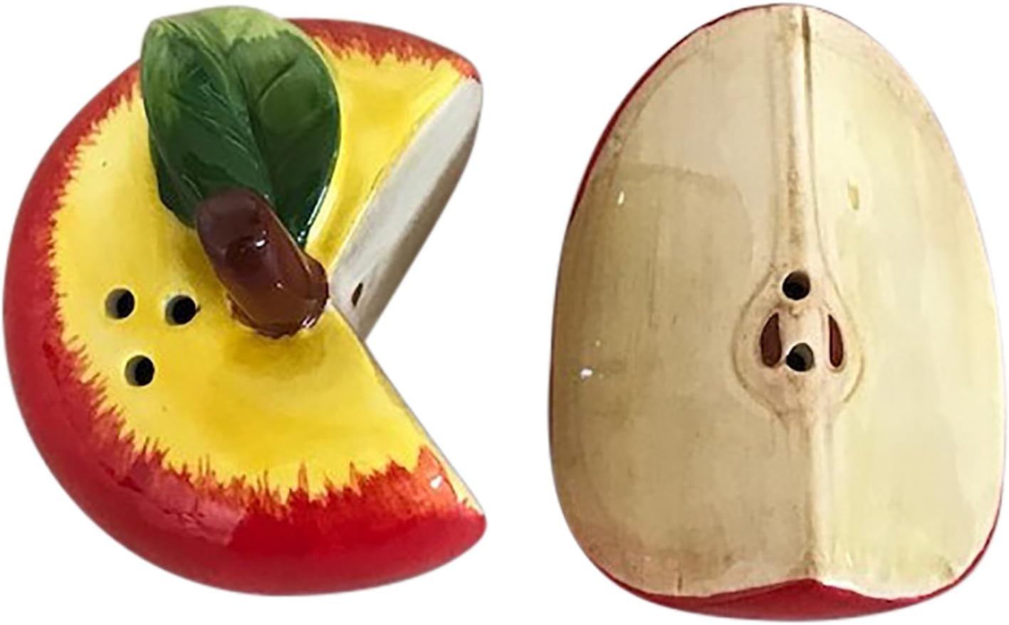 Amazon Com Decorative Red Apple Salt And Pepper Shaker Set For