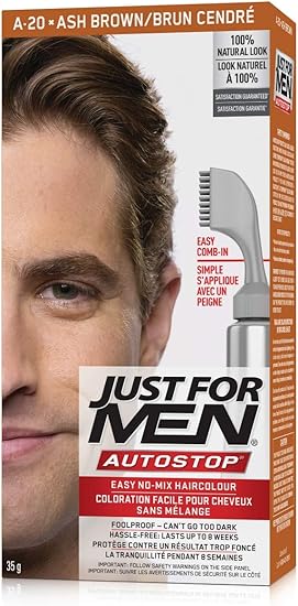Just For Men Autostop Men S Comb In Hair Color Ash Brown Amazon