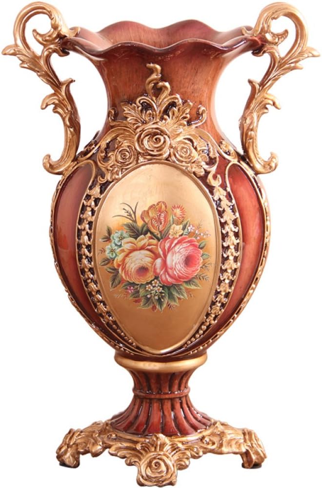 Vase Scandinavian American Vintage Coffee/Wood,A
