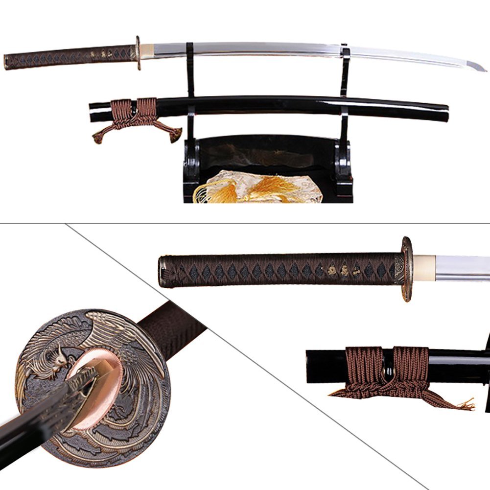 Lyuesword Hand Forged Katana Sword Real Sharp Full Tang High Carbon Steel Sword