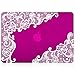 Kuzy - AIR 13-inch Lace Raspberry Pink Rubberized Hard Case for MacBook Air 13.3
