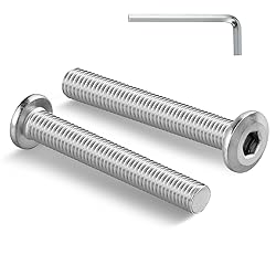 BNUOK M6-1.0 x 45mm Flat Head Hex Socket Cap Screws