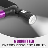 RUNZI Folding Cane with LED Light Adjustable Height Purple view 3