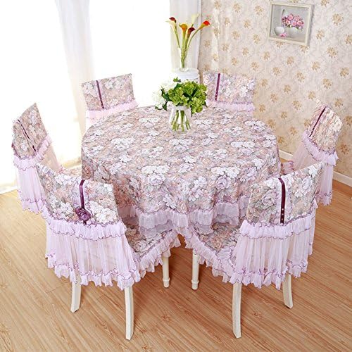 Table Cloth Chair Chair Cushion Set,Big Round Table Cloth,Fabric Round Living Room Dining Table And Chair Set Chair Chair Garden Tablecloth-B 80x80cm(31x31inch)