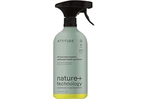 ATTITUDE All-Purpose Cleaner Spray, Made in Canada, EWG Verified, Streak Free, Ammonia Free, Removes Fingerprints, Dust and D